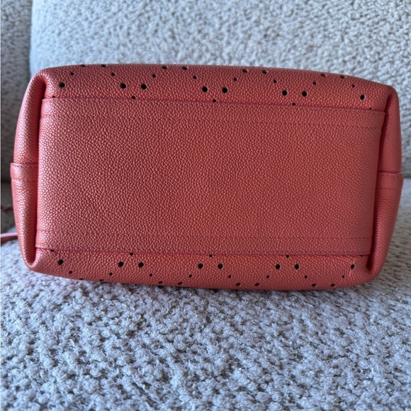 Chanel Pink Perforated Leather Shoulder Bag - Picture 3 of 12